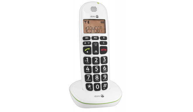 1010 DORO PhoneEasy 100w Trådløs telefon Ingen nummervisning Hvid